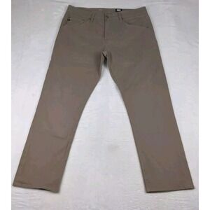 Adriano Goldschmied Everett Slim Straight Mens Khaki Pants 34/32 (Fit 35/27.5)‎